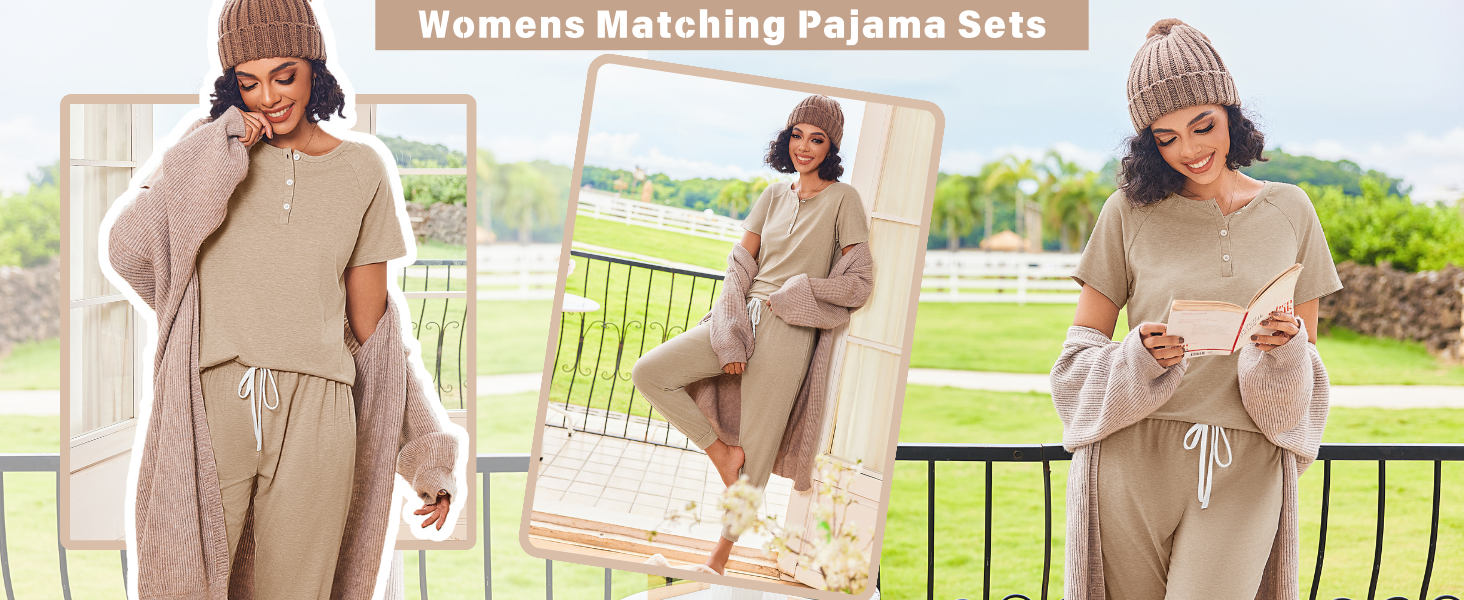 womens matching pajama sets