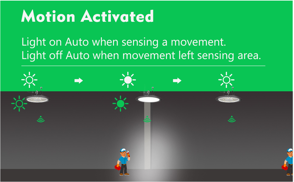 LED High Bay Light with Motion Sensor