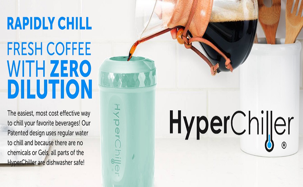 HyperChiller MaxiMatic Patented Instant Coffee/Beverage Cooler, Ready