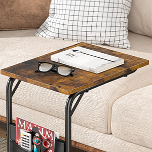 c shaped side table