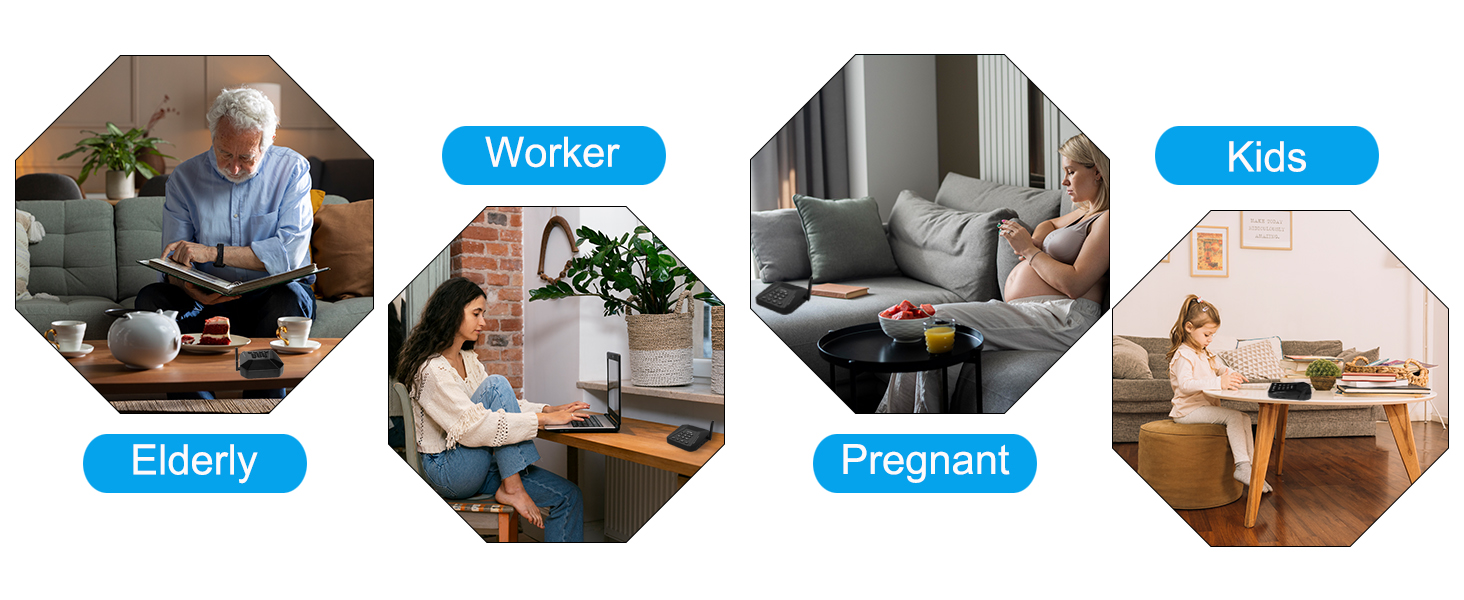 Amazon.com: ChunHee Intercoms Wireless for Home 21 Channels Portable ...