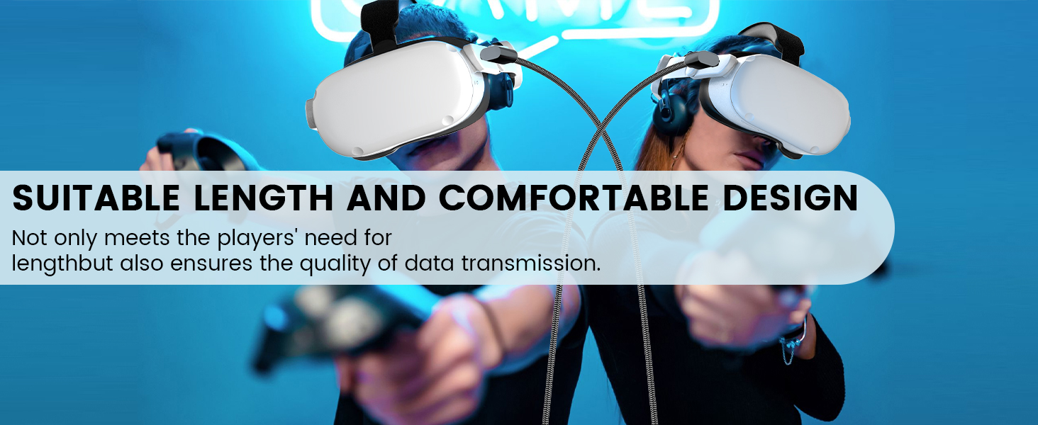 oculus quest 2 charger cord type c stream link cable braided charger for vr guest 3 link cable