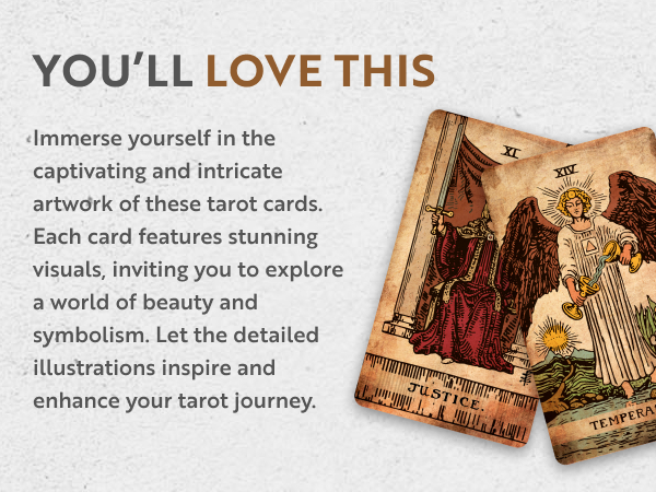 Captivating tarot cards featuring intricate artwork, perfect for enhancing your tarot journey