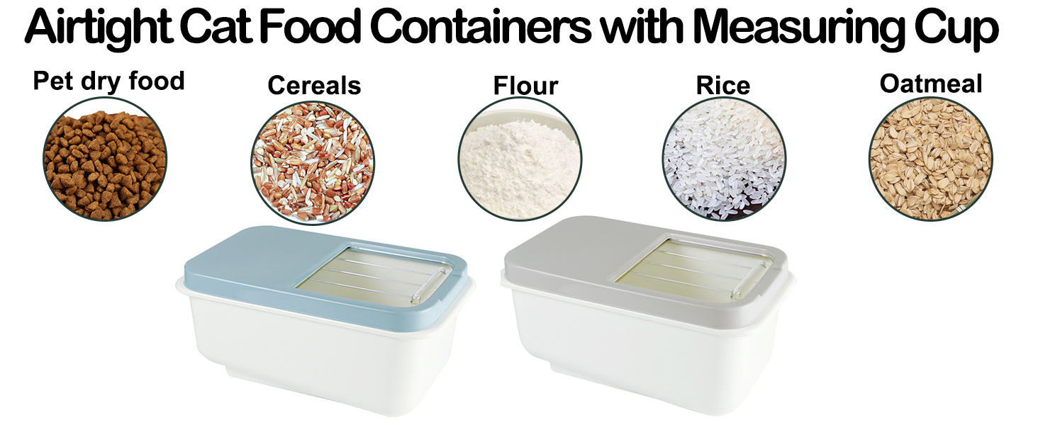BNOSDM Airtight Cat Food Storage Container 12 lb Pet Dog