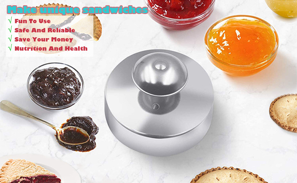 Sandwich Cutter and Sealer, Uncrustable Cutters for Kids