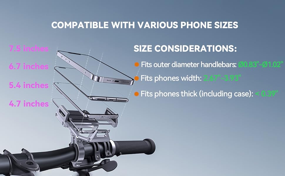 Motorcycle phone mount