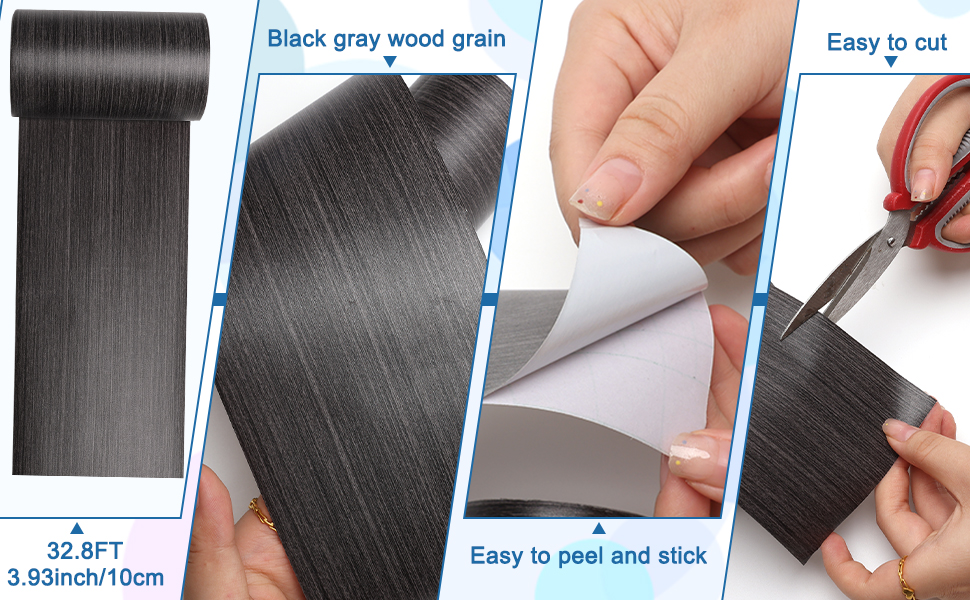 COITEK 32.8FT Mirror Frame Border,Mirror Border Peel and Stick,Wood