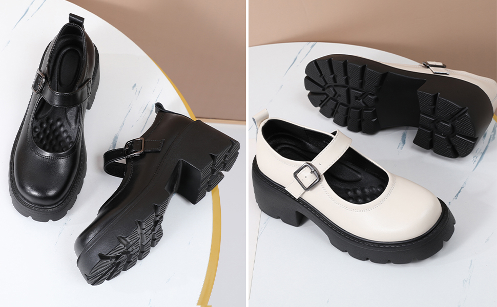 platform mary jane shoes women
