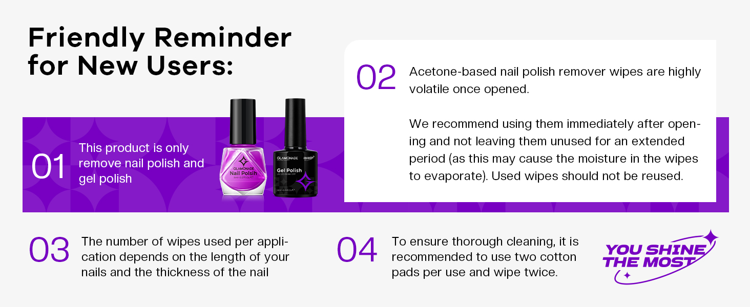 nail polish remover pads