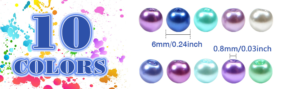 perle 10 colors 6mm