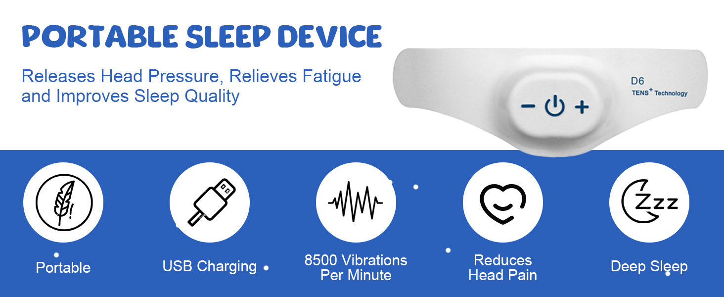 Silicone Head-Mounted Sleep Aid Device