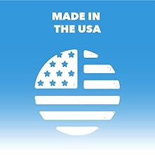 Circular American flag logo. Text reads “Made in the USA.”