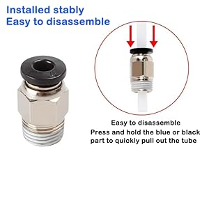 bowden tube ptfe tube pc4-m10 filament connector ender 3 bowden tube bowden tube connector