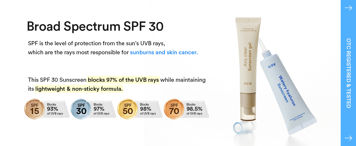 Watery sunscreen