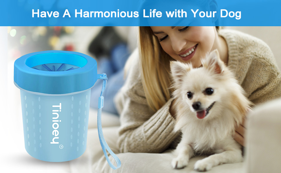 Dog Paw Cleaner for Small Dogs (with 3 Absorbent Towels