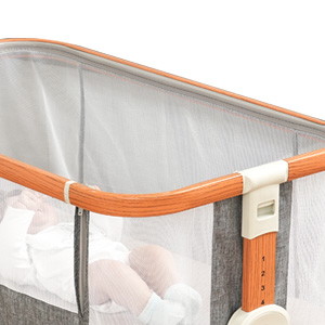 Amazon.co.jp: Youluzhen ベビーベッド 添い寝ベッド 木色 乳児用