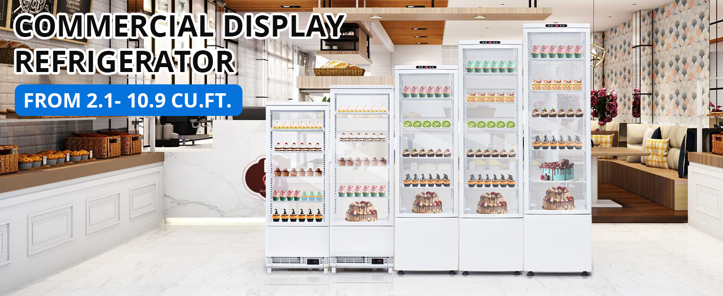 GARVEE Commercial Display Refrigerator - Front View