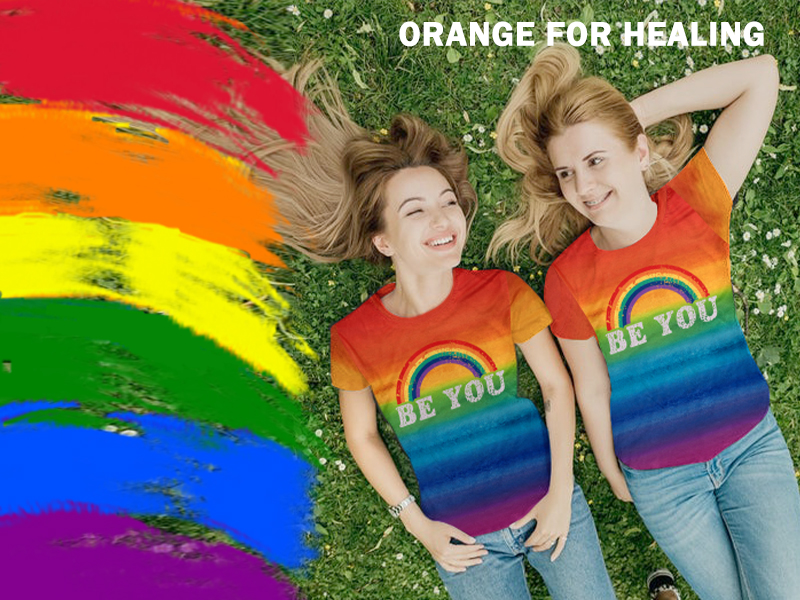 Pride Shirt Women Rainbow Graphic Tees