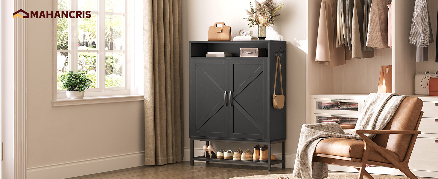shoe cabinet storage with doors