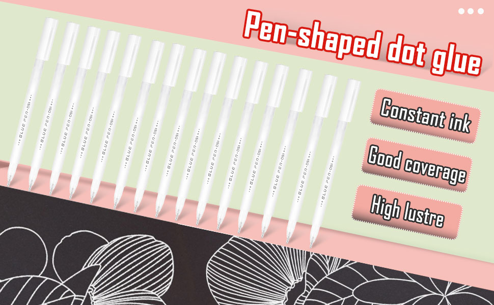 WXJ13 15 Pcs Adhesive Glue Pens Liquid Glue Pen Crafting Fabric Pen