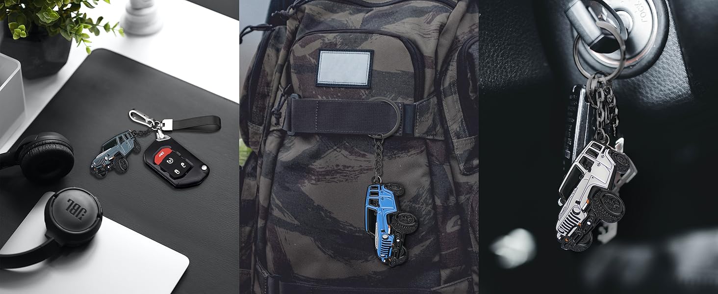 Novastar Car Keychain for Jeep Wrangler Accessories