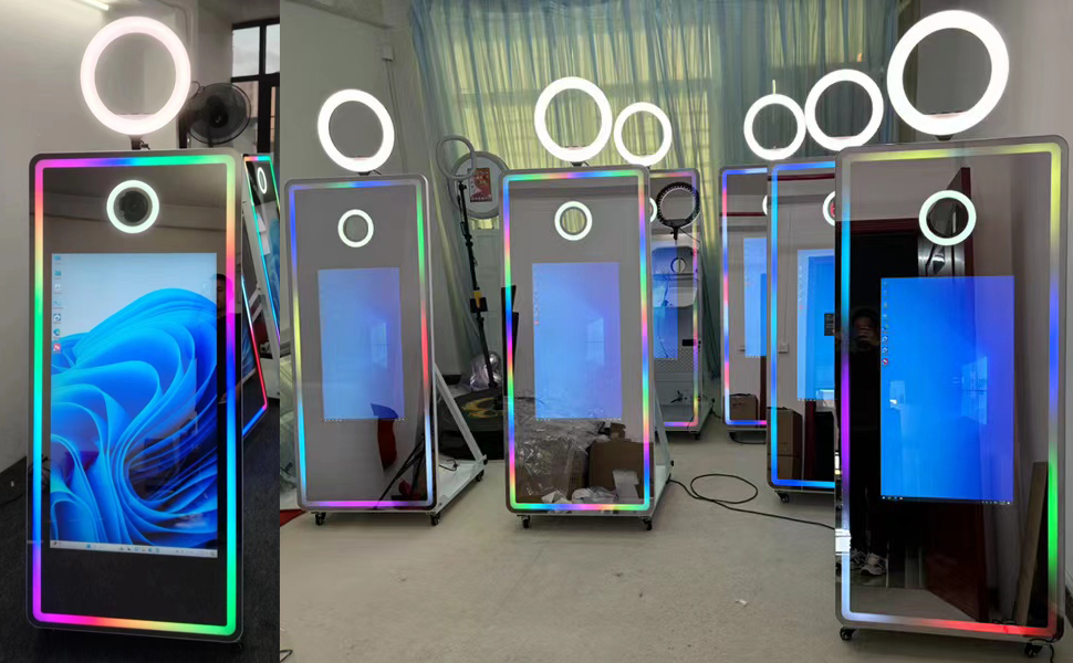 40 inch Mirror Photo Booth with Printer and Camera