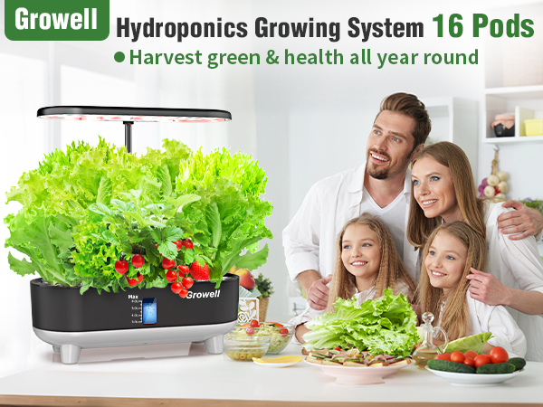 Amazon.com: Hydroponics Growing System Kit, 16 Pods Indoor