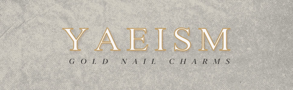 gold nail charms