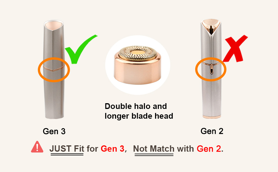 Replacement Heads for Flawless Finishing Touch Generation 3