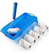 Mister Rui Paint Roller Kit, 8 Pack, 2 Inch Microfiber Paint Roller Covers (3/8