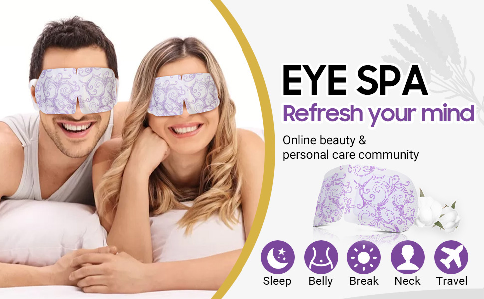 Steam Eye Mask, 10Pcs Heated Eye Mask Warm Compress for Eyes, Disposable Self Heating Eye Mask for Sleep, Travel Essentials and Relaxation Gifts for Women (Lavender) 13 Steam Eye Mask, 10Pcs Heated Eye Mask Warm Compress for Eyes, Disposable Self Heating Eye Mask
