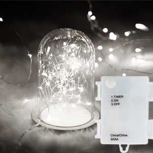 Light string with battery case