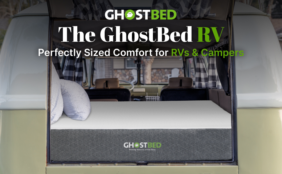 GhostBed 10 Inch RV Mattress Short Queen, Camper Mattress
