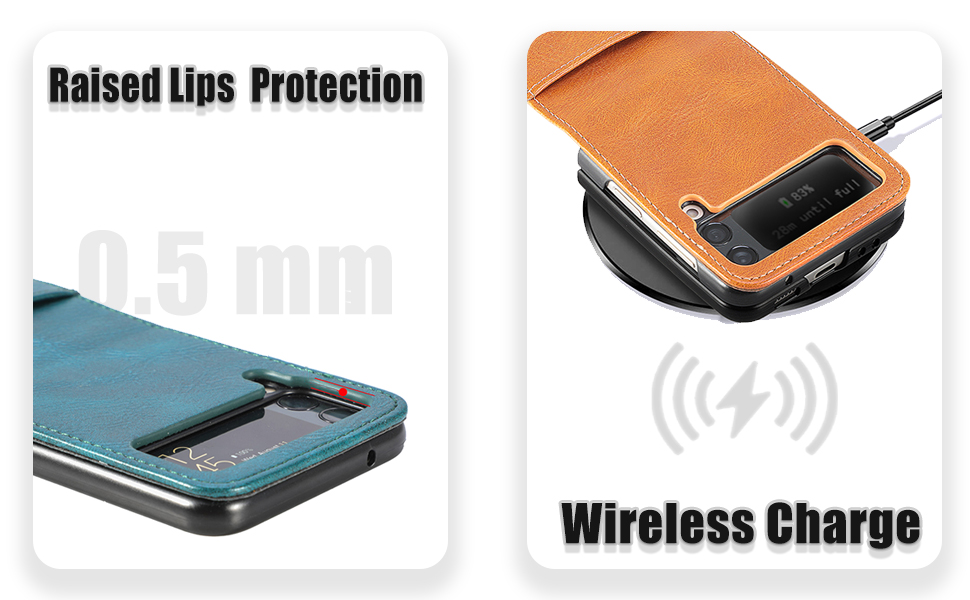ZCDAYE Wallet Case for Samsung Galaxy Z Flip 4 Case,Samsung Z Flip 4 5G