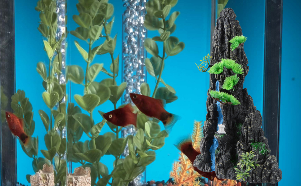 Mountain View Aquarium Ornament