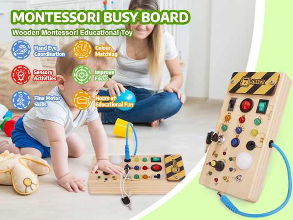 LET'S GO BOARD! 1〜6セット Amazon.com: wakeInsa Busy Board with led Light， Sorting
