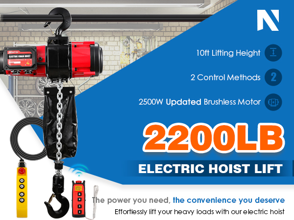 BattleSIP220ー80ー150 220V Electric Hoist Portable Electric Winch Double-hole