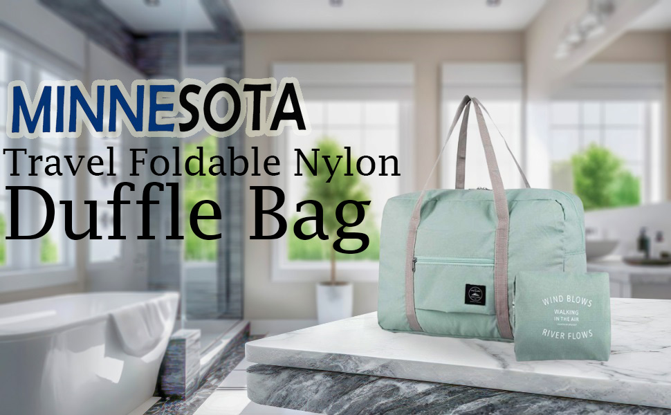 MINNESOTA Travel Nylon Foldable Duffle Bag