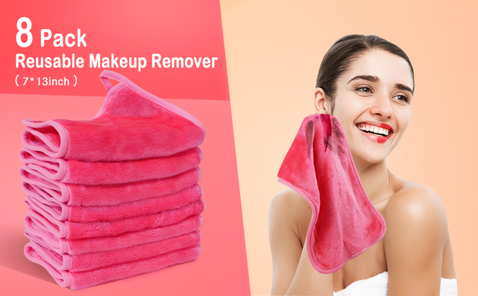 KODAMO Makeup Remover Cloth, Microfiber Face Cloths for