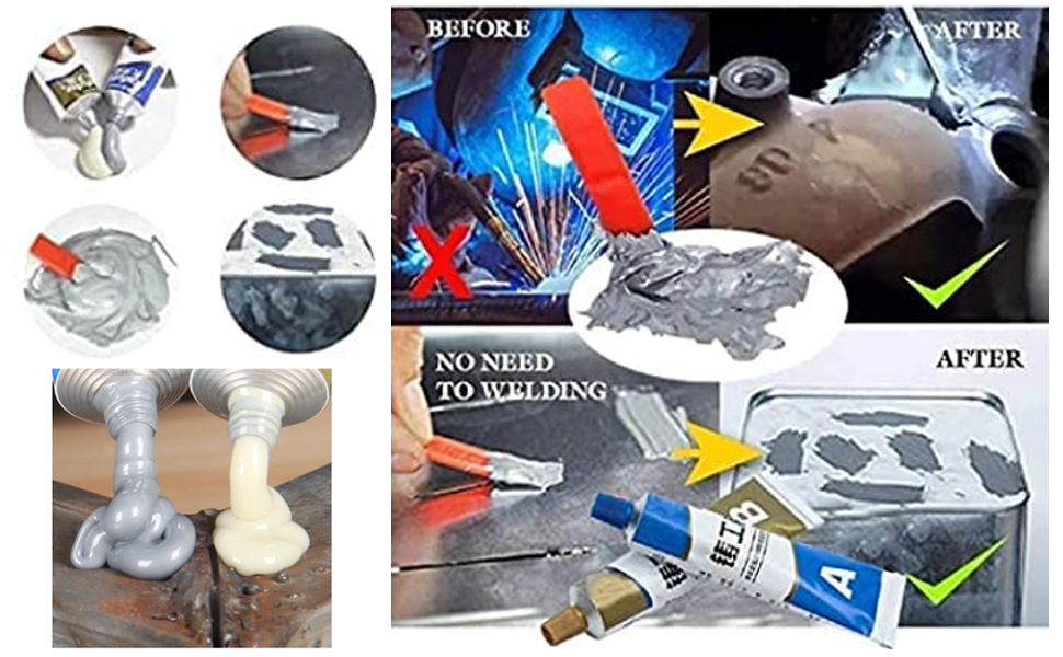 9UP™ Metal Cast Iron Repair Paste Set, Permanent Metal Repair Paste Set