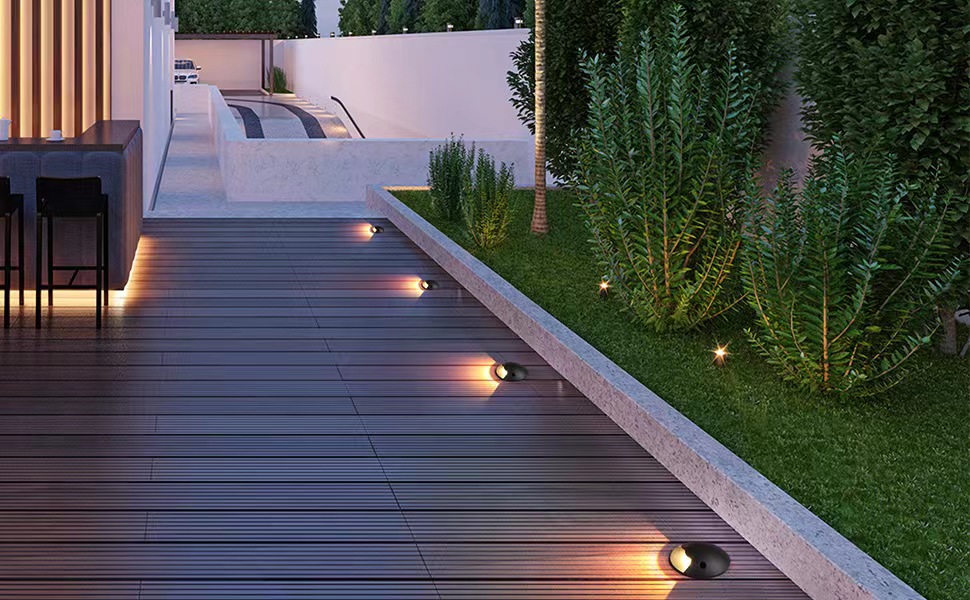 Tootok Well Lights Landscape Light Outdoor In Ground Floor Lights Low