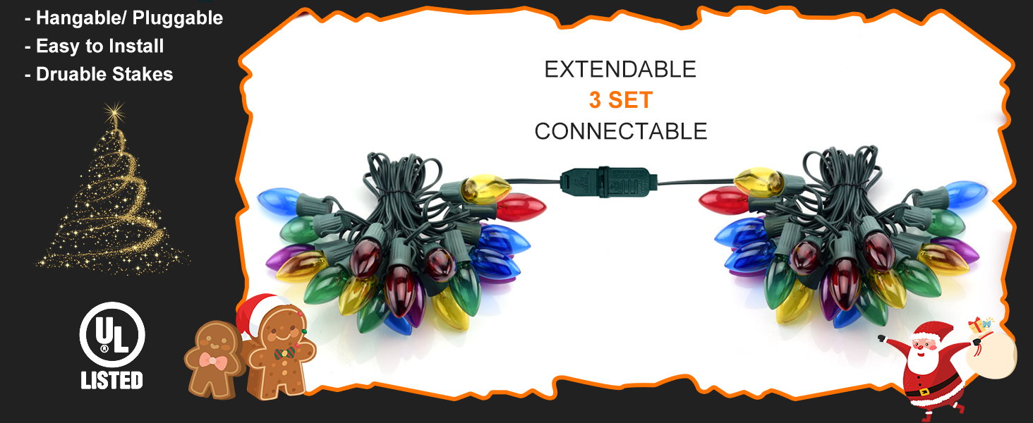 walkway christmas lights