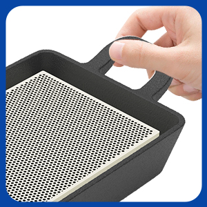 cast iron firestarter tray