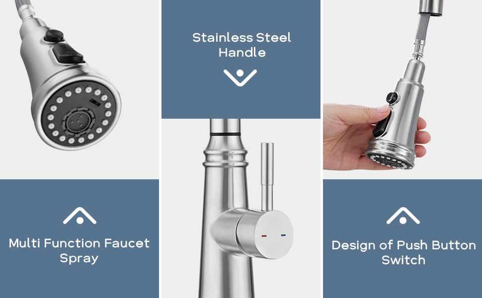 Touch Faucet for Kitchen Sink, ARRISEA Touch Kitchen faucets with Pull