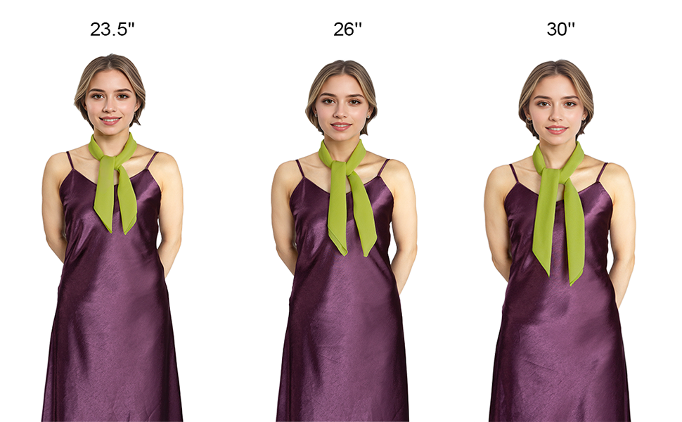 Fairycece Chiffon Scarf Neck Scarf 50s Scarf for Women at