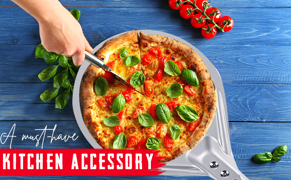 Making pizza is easy and quick with TC Logo’s pizza peels!