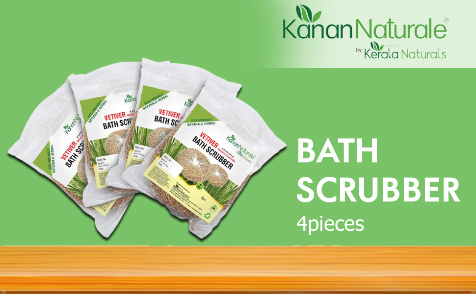 Kerala Naturals Ayurvedic Bath Scrubber Vetiver Ramacham (4) Amazon