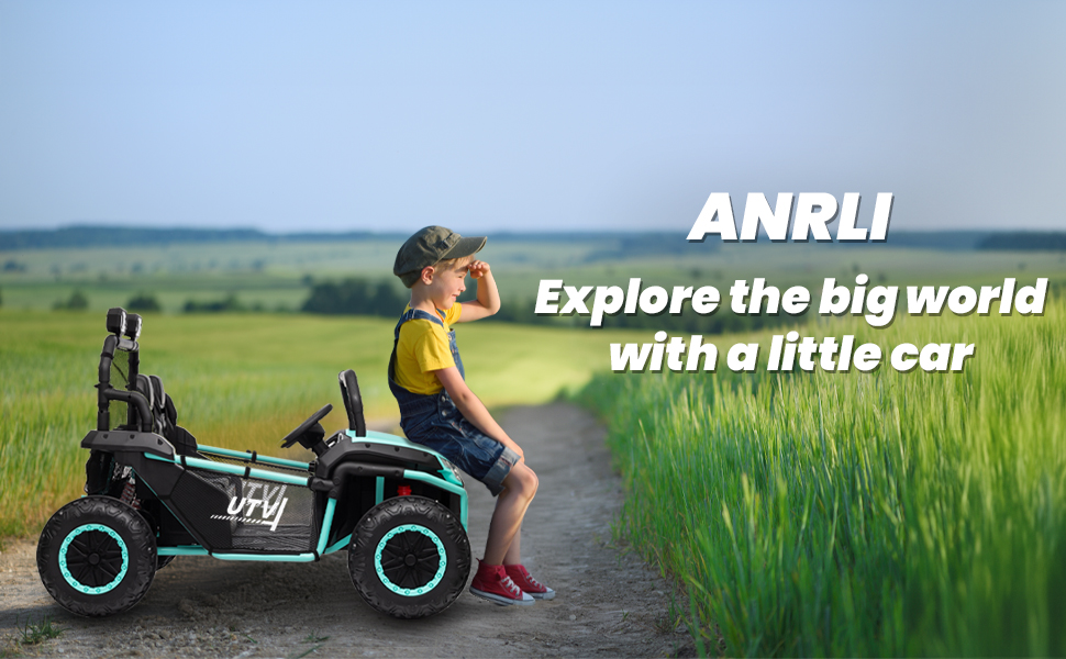 ANRLI 24V XL 2 Seater Ride on Car, 4WD/2WD Switchable Off