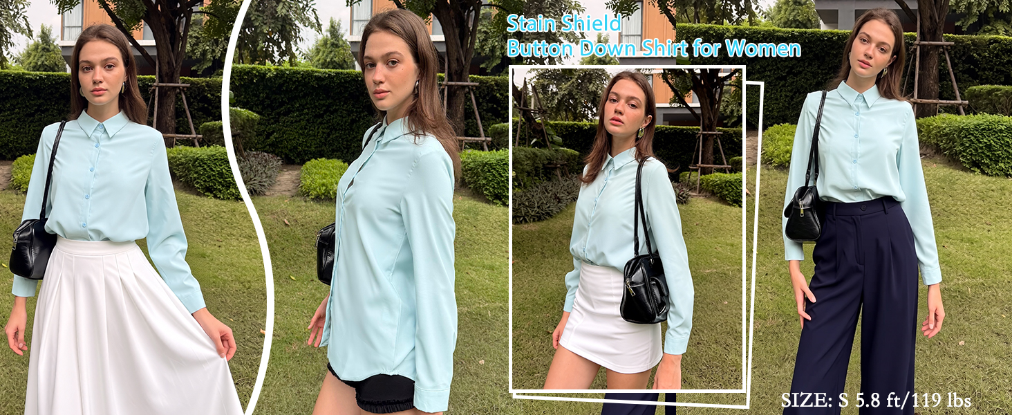 button up blouses for women dressy casual