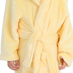 metzuyan.ltd girls boys unisex dressing gown animals hood plush fleece robe loungewear nightwear UK